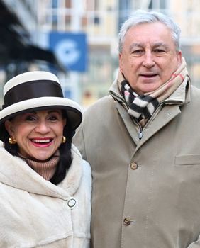 Zimsko izdanje elegantnog para sa zagrebačke špice