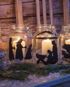 Božićne jaslice od staklenki
