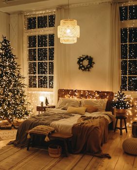 Tople bijele lampice stvaraju intimnu atmosferu u domu