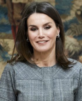 Kraljica Letizia u laskavoj haljini brenda Massimo Dutti - 3