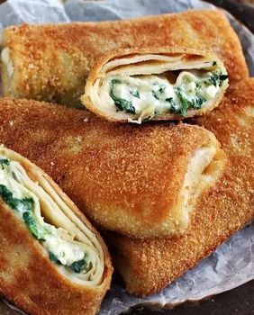 Pohane palačinke sa špinatom i sirom