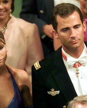 Eva Sannum i Felipe na vjenčanju norveškog princa Haakona 2001.