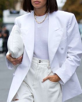 Bijelo od glave do pete u street style izdanju s Tjedna mode