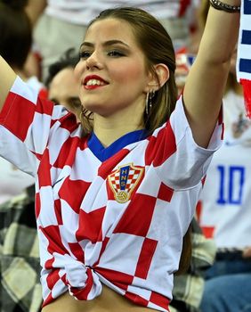Hrvatska navijačica na utakmici