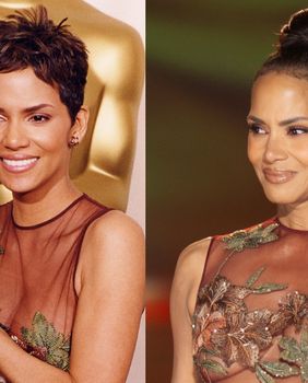 Halle Berry 2002. i 2024. godine u istoj haljini s potpisom Elieja Saaba