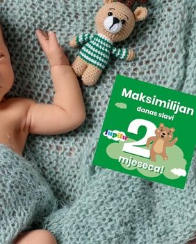 Lupilu milestone kartice s kojima možete zabilježiti svaki mjesec bebinog odrastanja