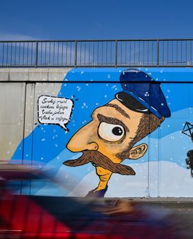 Povodom 50. obljetnice smrti Mate Lovraka ekipa umjetnika iz Grupe Zid oslikala je mural s motivom knjige Vlak u snijegu - 4