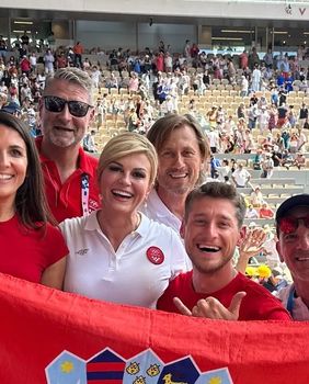 Kolinda Gravar Kitarović na meču Donne Vekić