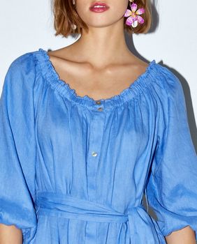 Lanena haljina Zara