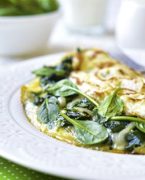 Omlet sa špinatom i sirom