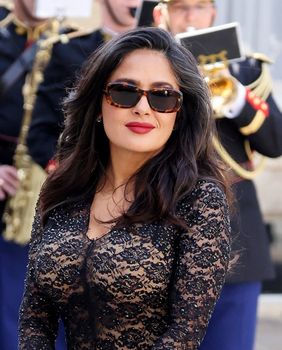 Salma Hayek Pinault i François-Henri Pinault na primanju kod francuskog predsjednika - 2