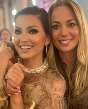 Nina Badrić na krštenju djevojčice Lune, kćeri Izabel i Matea Kovačića