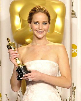 Jennifer Lawrence na Oscarima 2013.