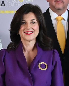 Sanja Musić Milanović u ljubičastom odijelu na Samitu supružnika europskih čelnika u Zagrebu - 3