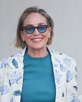 Sharon Stone nosi muški kaput brenda Perte D'ego - 2