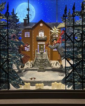 Božićni izlog Saše Šekoranje