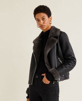 Mango motociklistička jakna od umjetnog krzna (Foto: Mango)