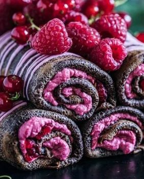 Palačinke s malinom i čokoladom