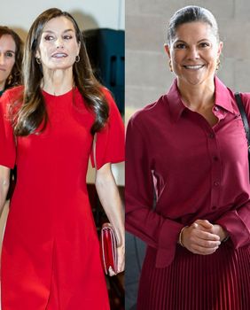 Kraljica Letizia i princeza Victoria u crvenim kombinacijama
