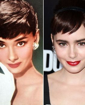 Audrey Hepburn i Lily Collins