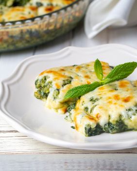 Palačinke sa špinatom i šunkom