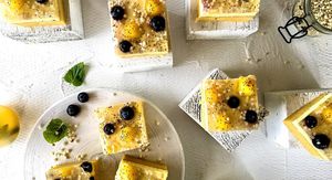 Žuti kolač s pudingom koji oduševljava laganom teksturom