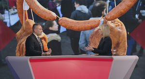 David Vlajčić i Sabina Tandara Knezović, reporterka Dnevnika Nove TV