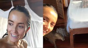 Gentry Hale u susretu s divljom kapibarom