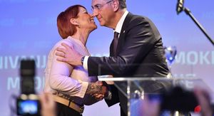 Boška Ban Vlahek i Andrej Plenković