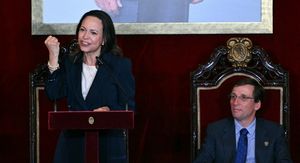 Maria Corina Machado na primanju kod gradonačelnika Madrida Josea Luisa Martinez-Almeide