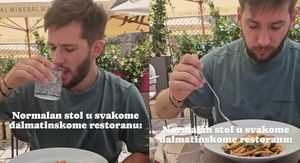 Stol u dalmatinskom restoranu