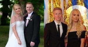 Callum i Abbie Guy zagrljeni poziraju