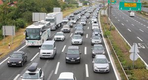 Gužva na autocesti, ilustracija