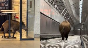 Divlja svinja u metrou