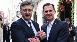 Andrej Plenković i Dragan Primorac u Splitu