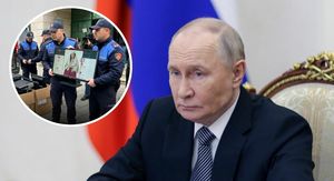 Vijest s News Bara i Vladimir Putin