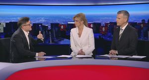 Otto Barić i voditelji Dnevnika Nove TV