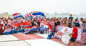 Hrvatski navijači na SP 2022. u Katru