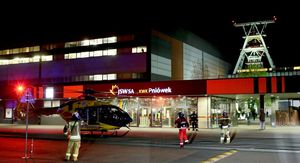 Hitne službe kod rudnika JSW u gradu Pawlowice