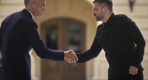 Zelenski i Carney u Kijevu ranije ove godine