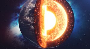 Presjek Zemljine unutrašnjosti, ilustracija