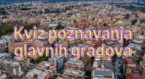 Slika urbanog područja uz naslov kviza