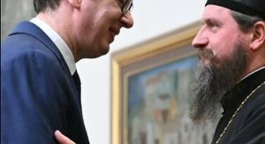 Aleksandar Vučić i episkop Sergije