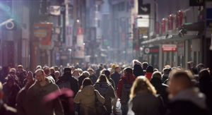 Mnoštvo,ljudi na ulici, ilustracija