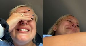 TikTokerica Anicole kako plače zbog neuspjele tetovaže