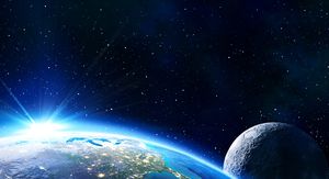 Zemlja i Mjesec, ilustracija