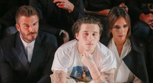 David, Brooklyn i Victoria Beckham