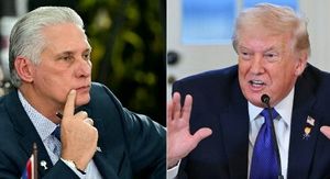 Predsjednik Kube Miguel Díaz-Canel i predsjednik SAD-a Donald Trump