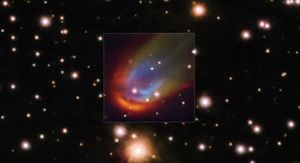 Bijeli patuljak s raznobojnom maglicom