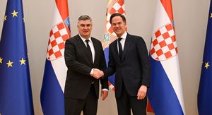 Susret Marka Ruttea i Zorana Milanovića